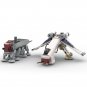 BuildMoc Mini Republic Dropship Model with Movable Base 436 Pieces