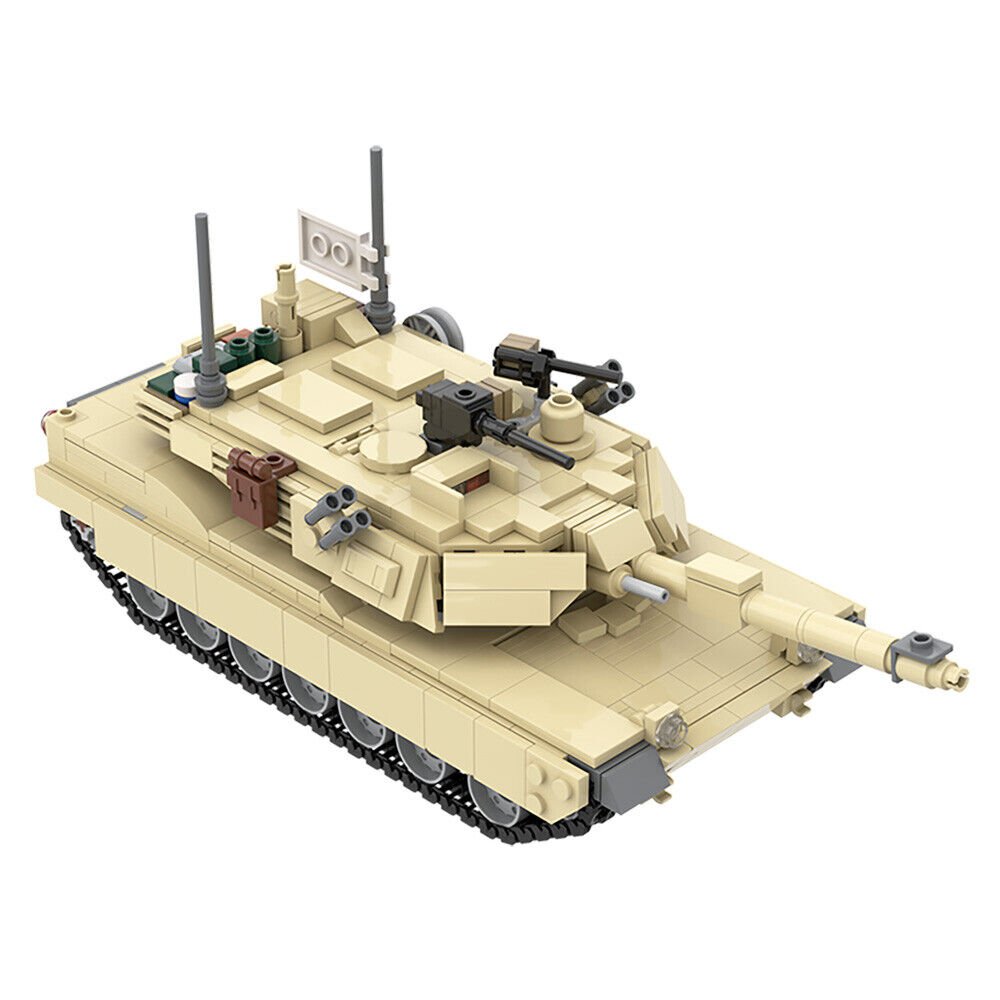 BuildMoc M1A2 Mini Tank Model with Function and Details 972 Pieces ...