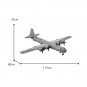 BuildMoc Four-engined Propeller-driven Heavy B0mber with Can Rotate the Turret