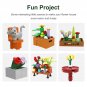 LED Flower Market Shop Model Building Bricks Educational Toys MOC Blocks Set