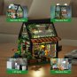 LED Flower Market Shop Model Building Bricks Educational Toys MOC Blocks Set