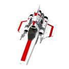 BuildMoc Colonial Viper MK1 Model 576 Pieces White-Red Version from TV Show BuildMoc Colonial Viper MK1 Model 576 Pieces White-Red Version from TV Show