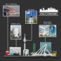 BuildMoc Rotterdam Architecture Skyline Model 656 Pieces