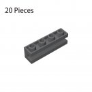 20x Dark Gray 2653 Brick Special 1x4 with Groove / Sliding Piece 1x4 Brand New