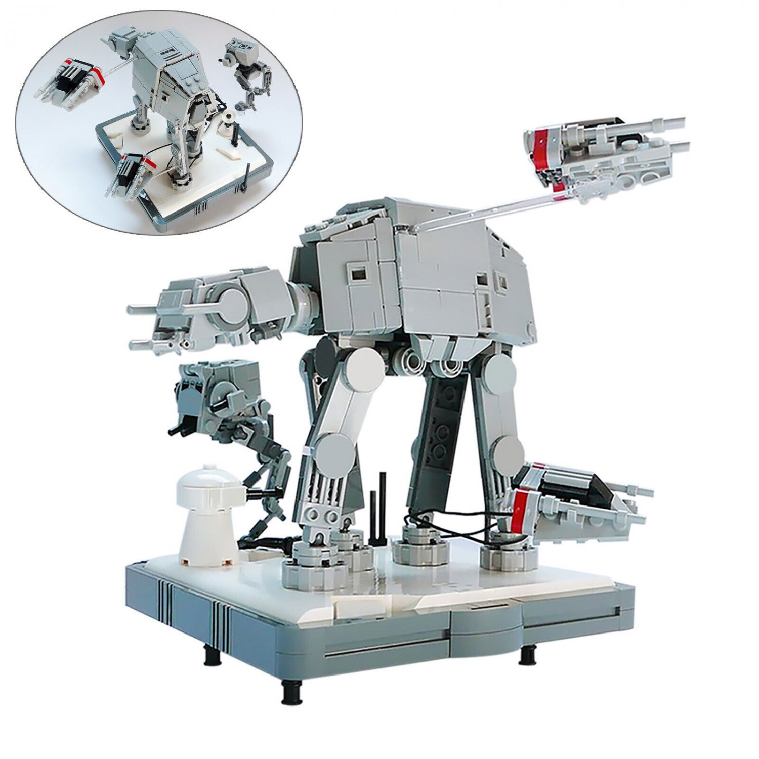 BuildMoc Battle of Hoth Mini Diorama 662 Pieces from Film about Star