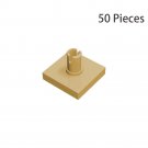 Part 2460 Tile Special 2x2 with Top Pin Building Pieces 50x Tan 100% Compatible