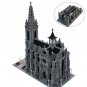 Modular Cathedral with Interior Building Bricks Toys Blocks Set Model Collection