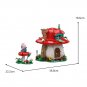 BuildMoc Mushroom House Model 1048 Pieces Building Kit for Kids and Adults