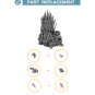 BuildMoc Throne made of iron Model 226 Pieces