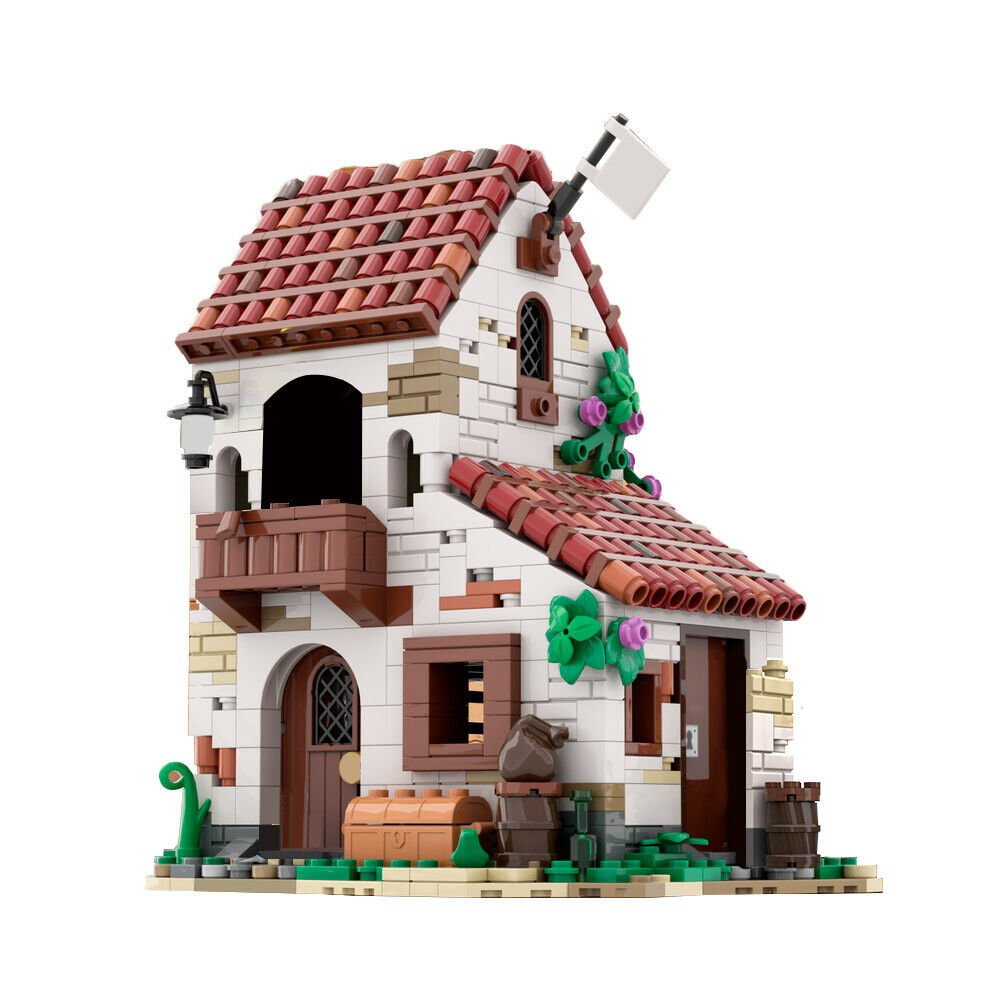 BuildMoc Modular City Building with Interior 923 Pieces from Pirate Series