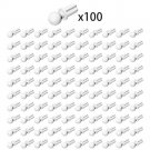 100x White 2736 Ball with Cross Axle/Technic Axle Towball Building Pieces 100x White 2736 Ball with Cross Axle/Technic Axle Towball Building Pieces