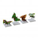 BuildMoc 4-in-1 Fall Creatures Butterflies Insect Model with Base 470 Pieces