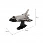 BuildMoc Space Shuttle Buran Spaceplane with Stand 1:220 Scale 168 Pieces