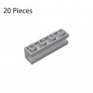 Part 2653 Sliding Piece 1x4 Building Pieces Bulk Lot 20 Pieces Light Gray