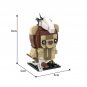 BuildMoc Lo-gray Ew-ok Bri-c-k-h-eadz Model 176 Pieces