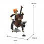BuildMoc Female Cellist Model 196 Pieces for Decoration