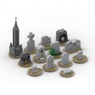 13-in-1 Tombstones Set Model for Halloween Building Toys 232 Pieces