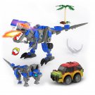 BuildMoc Jurassic Mecha Dinosaurs and Iconic Cars Model 440 Pieces