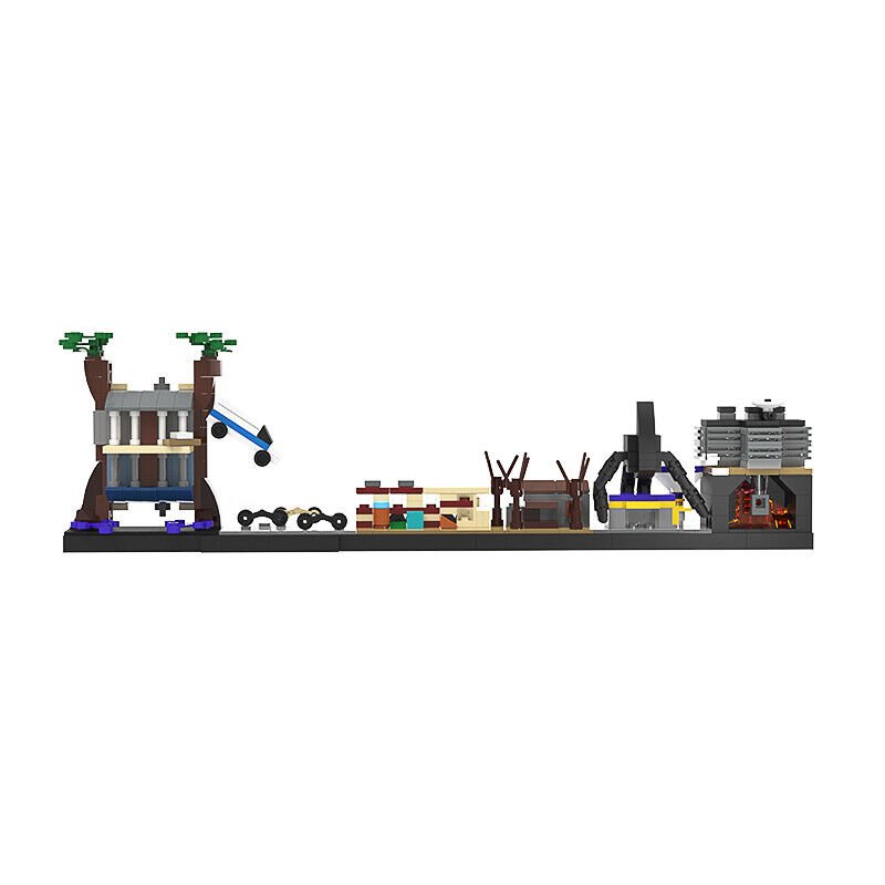 Buildmoc Iconic Locations Scenes Skyline Architecture 451 Pieces from TV Show