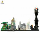 BuildMoc THE L0RD 0F THE R|NGS Skyline Architecture Model 730 Pieces