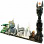 BuildMoc THE L0RD 0F THE R|NGS Skyline Architecture Model 730 Pieces