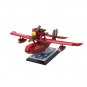 The Red Seaplane Model from Anime Movies about Pilot Turns Pig 572 Pieces