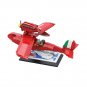 The Red Seaplane Model from Anime Movies about Pilot Turns Pig 572 Pieces