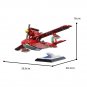 The Red Seaplane Model from Anime Movies about Pilot Turns Pig 572 Pieces