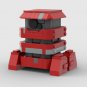 BuildMoc B2EMO / Bee-Two Red Robot Model with Black Sensor 349 Pieces from Movie