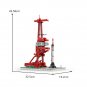 BuildMoc 1:110 Scale Launch Site Launch Base with Rocket 1298 Pieces