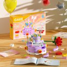 Birthday Cake with Rose Flowers Gift Card Model Building Bricks Toys Blocks Set Birthday Cake with Rose Flowers Gift Card Model Building Bricks Toys Blocks Set