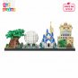 BuildMoc Iconic Theme Park Lite Version with Tree of Life and Cinderella Castle