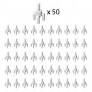 50 Pieces White Part 2566 Assembly Ellment ∅3.2 Building Pieces Bulk Lot
