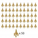 50x Tan Part 2566 Assembly Ellment ∅3.2 Building Pieces Bulk Lot 100% Compatible