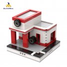 BuildMoc Mini Garage for a Modular City Building Toys Set 401 Pieces BuildMoc Mini Garage for a Modular City Building Toys Set 401 Pieces