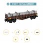 German Railway Flatbed Wagon Freight Wagon Model Building Kit 248 Pieces