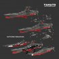 BuildMoc Space Battleship Model with Display Stand 5325 Pieces