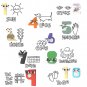 BuildMoc 14-in-1 Numbers Combination Model 498 Pieces from Animated Video