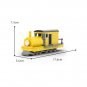 BuildMoc Game Vehicle Yellow Train Model 247 Pieces from Horror Video Game