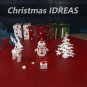 BuildMoc 3-in-1 Sets with Snowman, Christmas Tree, Deer and Gift Box 377 Pieces