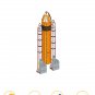 BuildMoc Space Shuttle Discovery 10283 Upgrade Tank and Booster