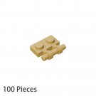100x Tan Part 2540 Plate 1x2 w. Stick Building Pieces Bulk Lot 100% Compatible