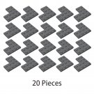 20x Dark Gray Part 2639 Corner Plate 2x4x4 Building Pieces Bulk 100% Compatible