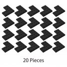 20x Black Part 2639 Corner Plate 2x4x4 Building Pieces Bulk Lot Brand New