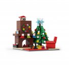 BuildMoc Fireplace Scenes with Christmas Tree Gift for Kids Adult 359 Pieces