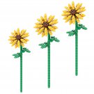 BuildMoc Three Sunflower Helianthus Flower