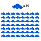 2450 Wedge Plate 3x3 Cut Corner Building Pieces 50x Blue 100% Compatible