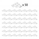 2450 Wedge Plate 3x3 Cut Corner Building Pieces 50 PCS White 100% Compatible