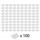 2540 Plate 1x2 w. Stick Building Pieces Bulk Lot 100% Compatible 100x White