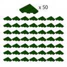 2450 Wedge Plate 3x3 Cut Corner Building Pieces 50x Dark Green 100% Compatible
